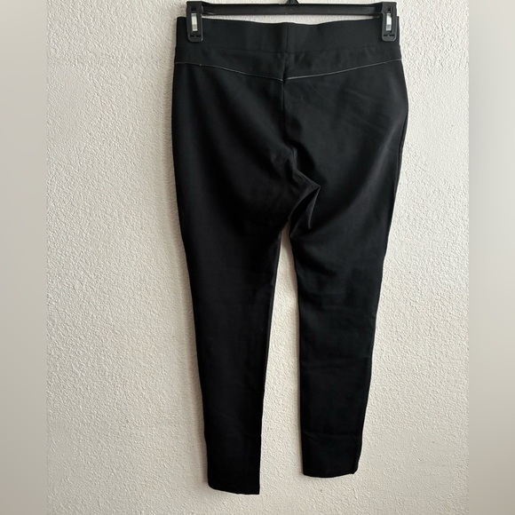 Kessley  Black Zip Details Fitted Pants Black L - Picture 4 of 11